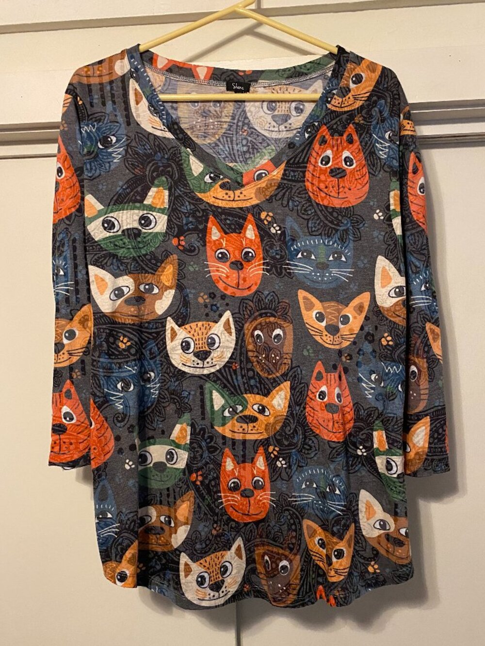 Cats, Cats & more Cats, Shana apparel, super cute cats tunic, size M